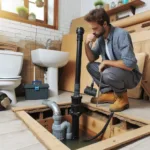 Cambiar la bomba de expulsión para renovar el baño del sótano