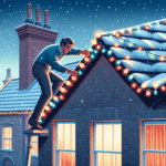 Cómo colgar luces navideñas en techos de tejas con éxito