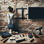Cómo colgar una televisión en una pared de ladrillos