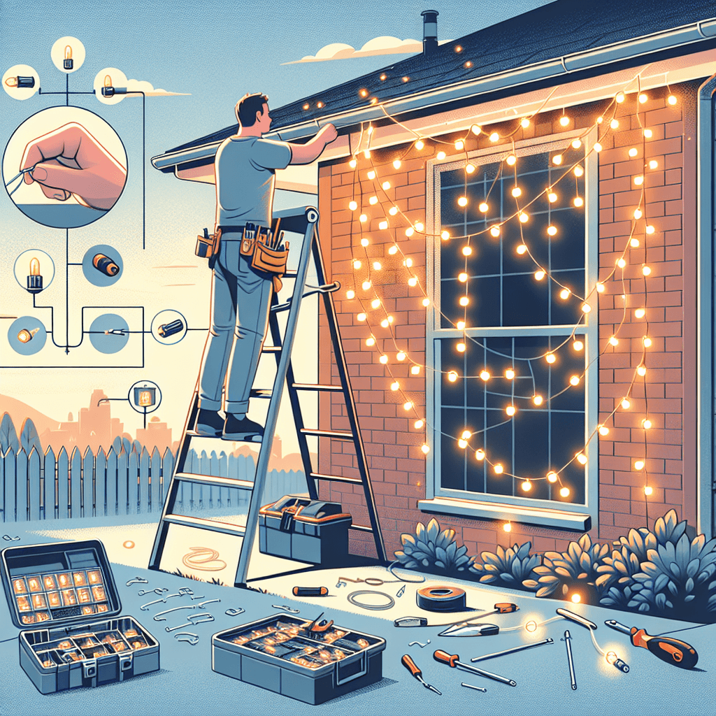 Cómo Colocar Luces de Cuerda en el Revestimiento Exterior