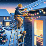 Cómo colocar luces navideñas en el sofito sin dañar