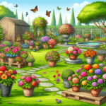 Cómo decorar mi jardín con flores en macetas grandes