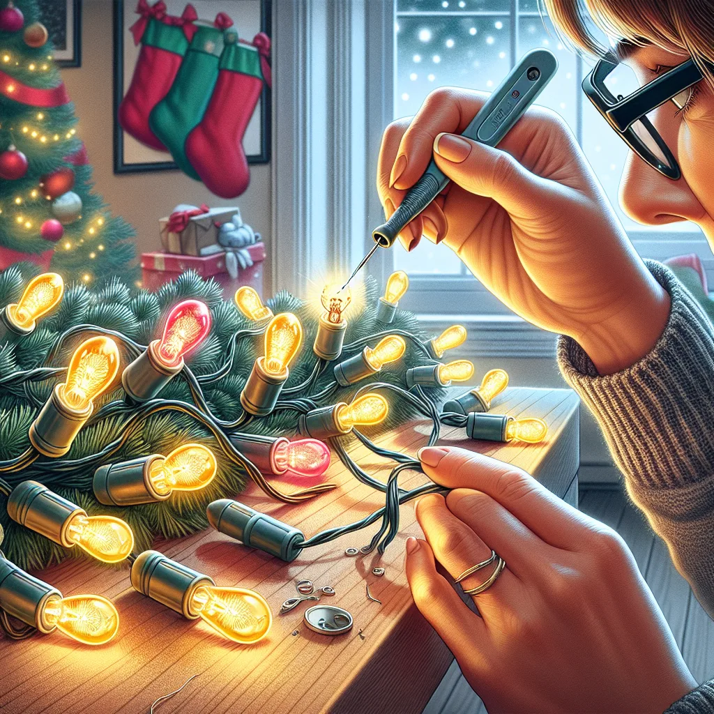 Cómo detectar un foco defectuoso en las luces de Navidad