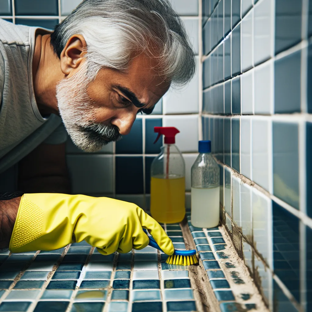Cómo mantener limpio el rejunte de azulejos en la ducha