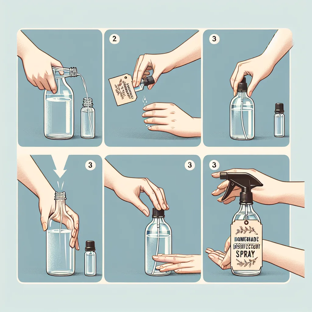 Cómo preparar un desinfectante en spray casero