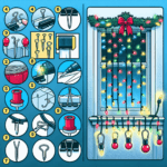 Cómo puedo colgar luces de Navidad sin necesidad de clavos