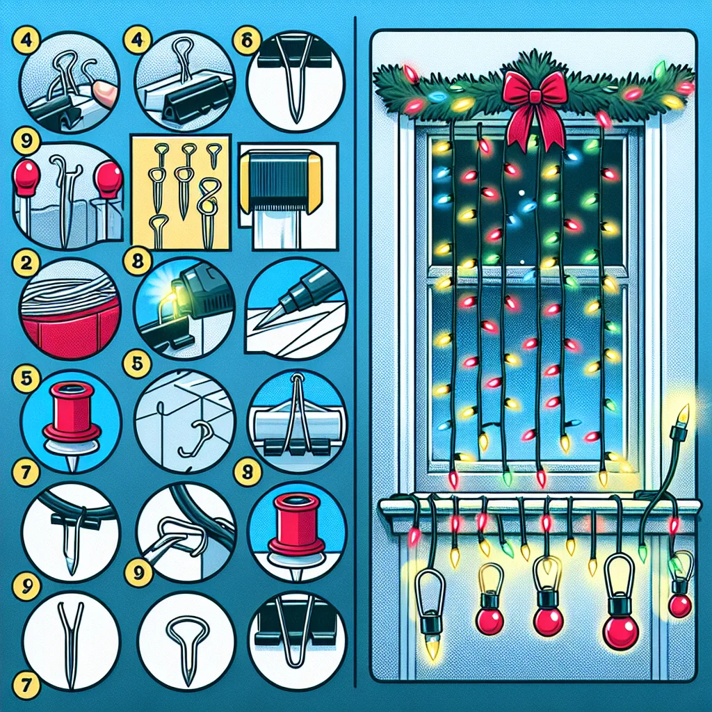 Cómo puedo colgar luces de Navidad sin necesidad de clavos