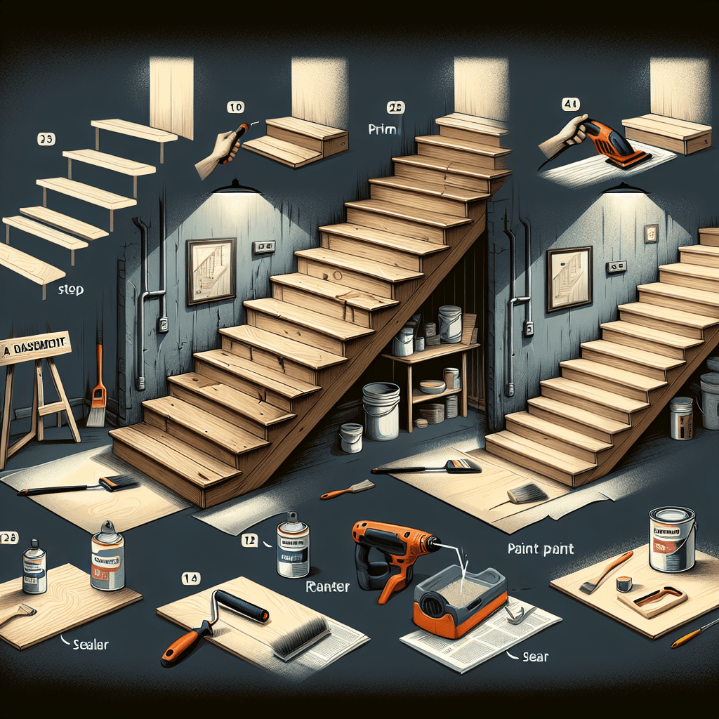 Cómo puedo terminar las escaleras de un sótano con bricolaje