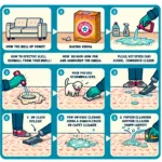 Cómo quitar olor a vómito de una alfombra eficazmente