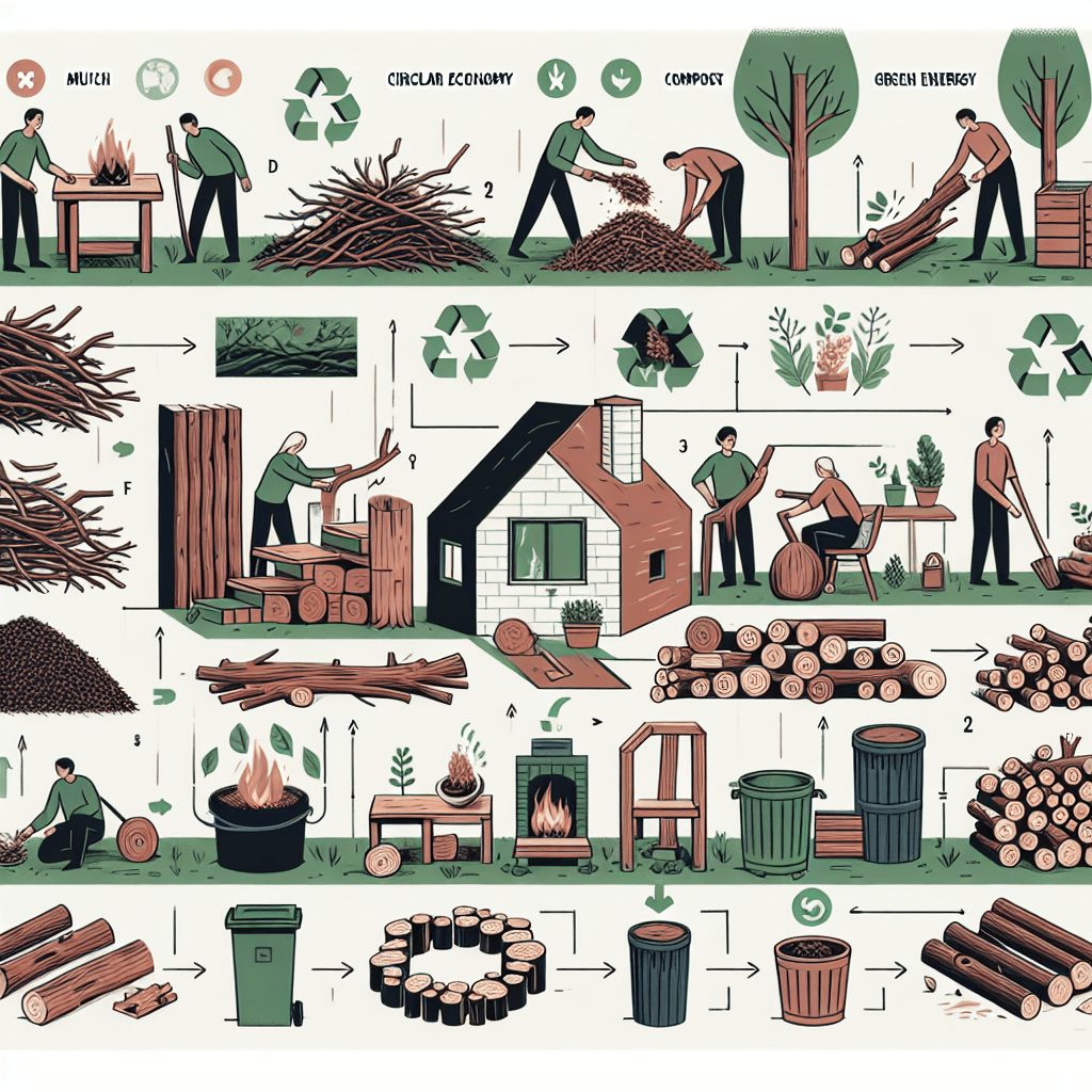 Cómo reciclar ramas y troncos de árboles de manera sostenible