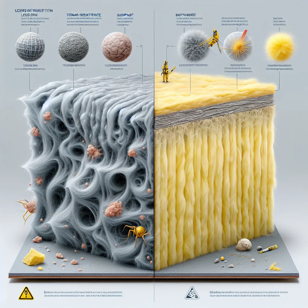 Comparación: Aislamiento de Rockwool vs Fiberglass