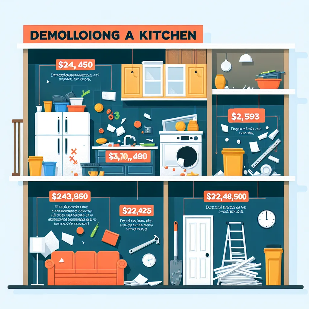 Cuál es el costo estimado para demoler una cocina en el año 2024