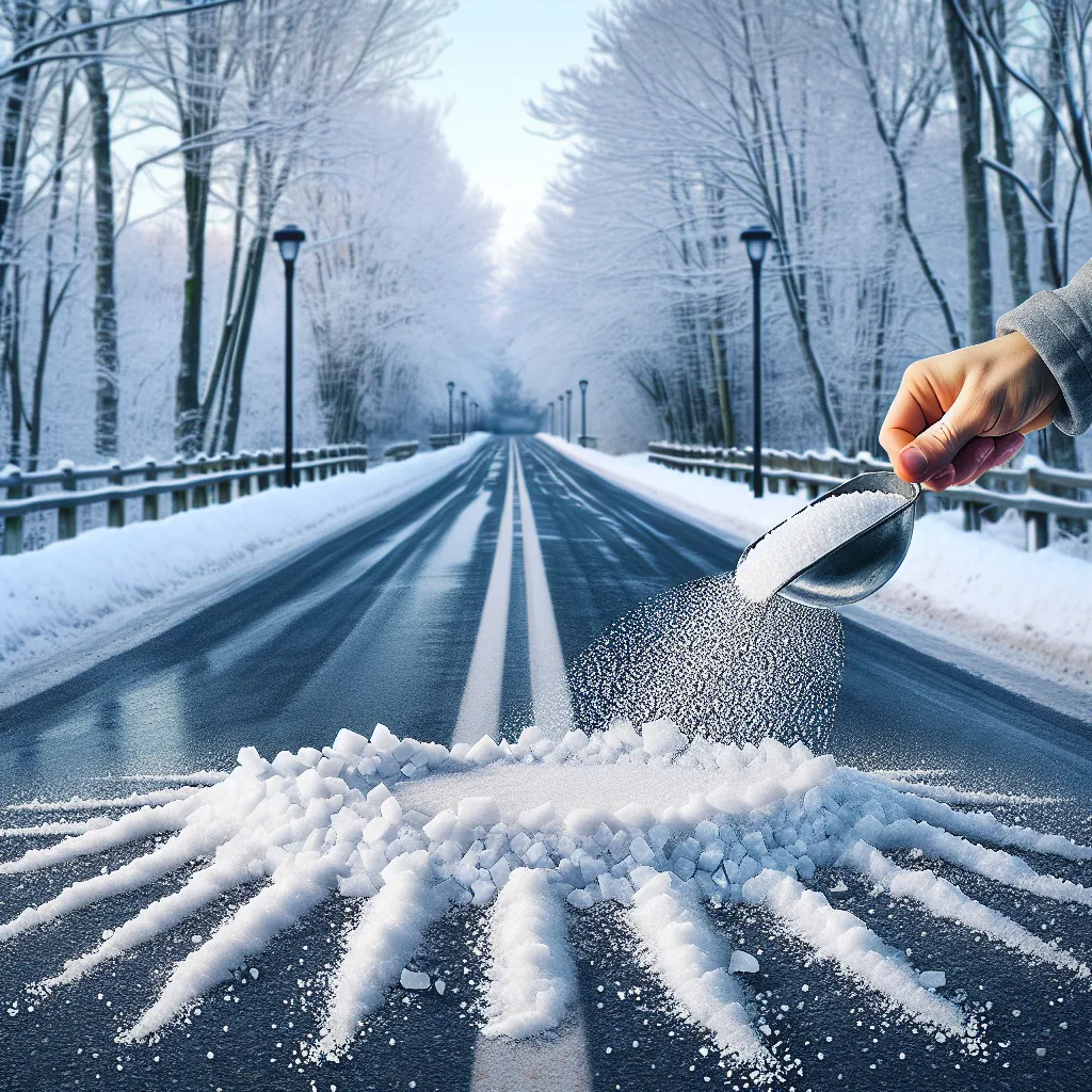 Cuánto tarda la sal en derretir hielo en un camino