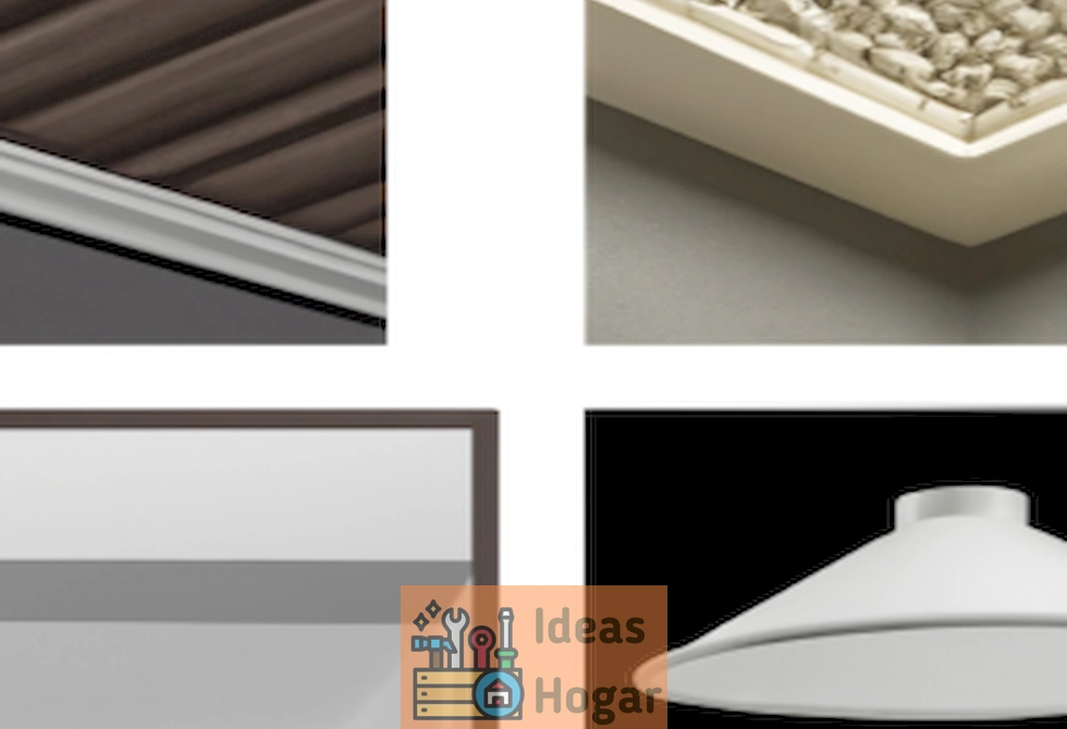 Comparación visual entre un techo con molduras en relieve y un techo abovedado para ayudarte a elegir el estilo perfecto para tu hogar.