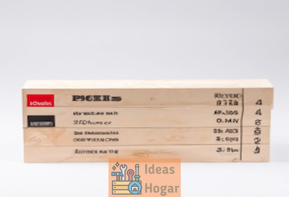 Imagen de una plataforma de madera con etiquetas que muestran los 11 componentes principales