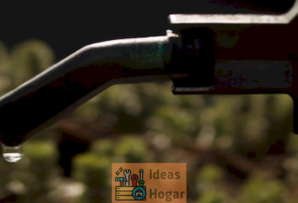 'Imagen de una llave de agua goteando en un jardín