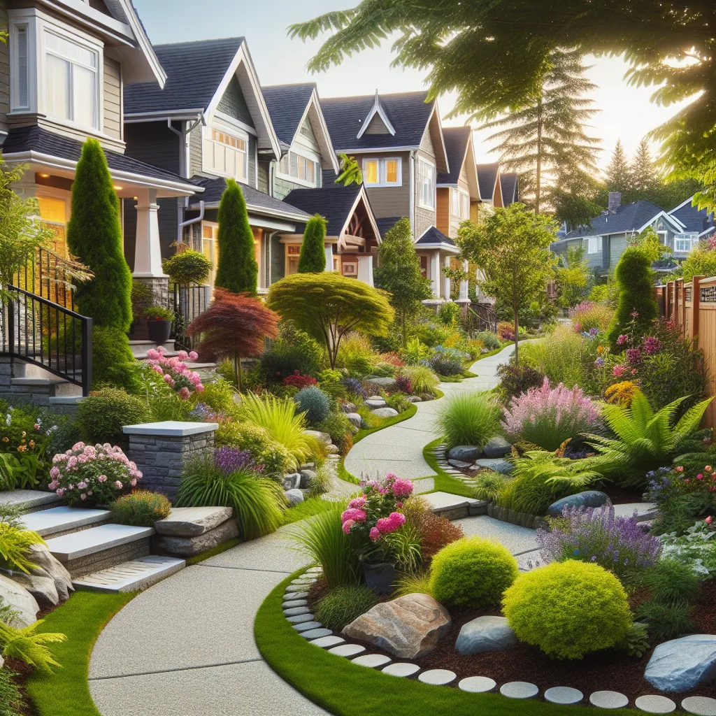 Ideas de paisajismo de bajo mantenimiento para aceras
