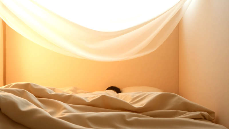 Paz cálida y serena en un refugio