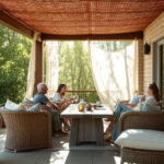 Serena paz familiar en un oasis cálido