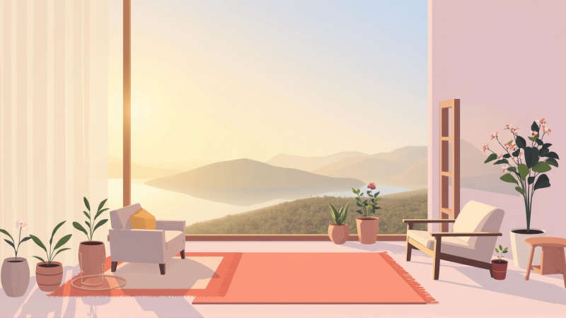 Serenidad y calma en un espacio acogedor