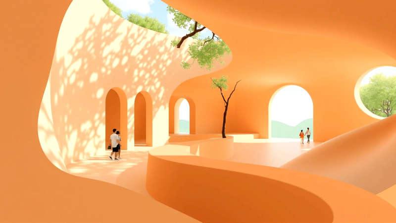 Serenidad arquitectónica moderna