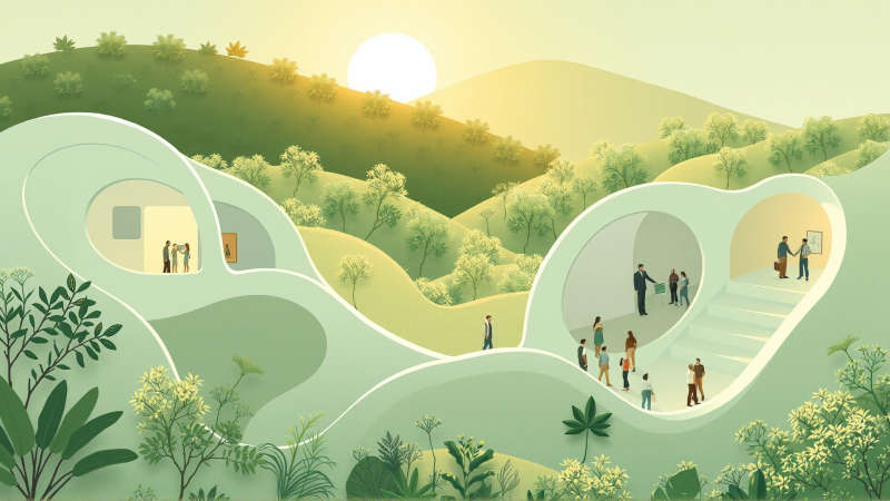 Armonía natural y humana en calma