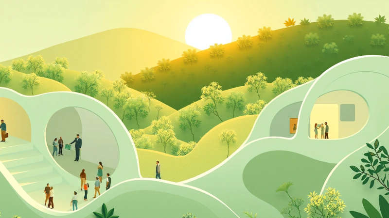 Armonía natural y humana en calma