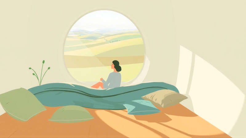 Tranquilidad serena en un espacio acogedor