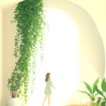 Serena ilustración natural