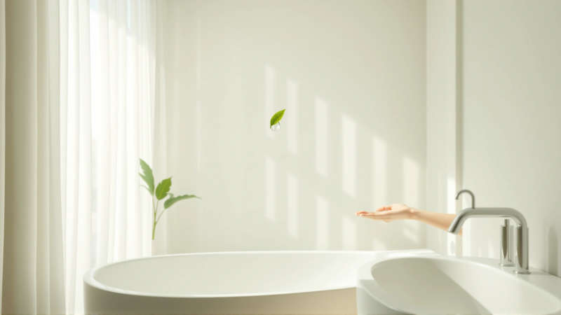 Un baño sereno