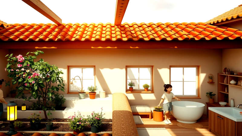 Armonía sostenible y confortable en la azotea