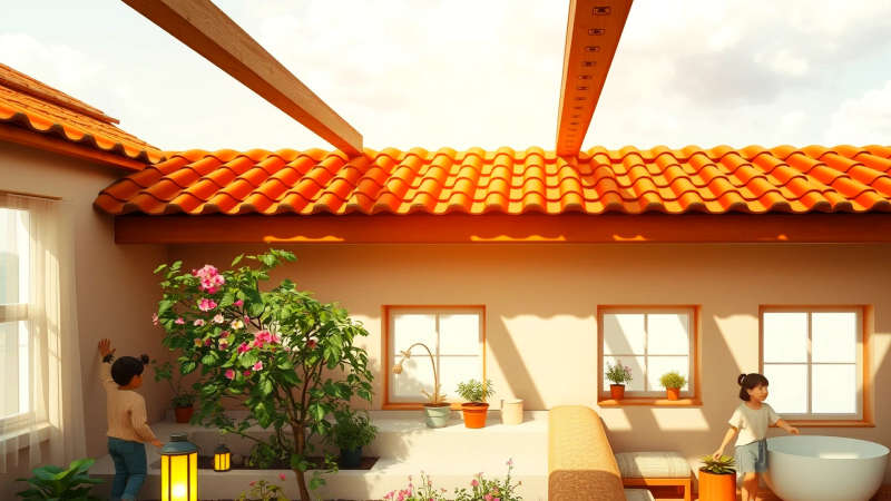 Armonía sostenible y confortable en la azotea