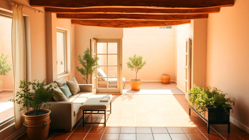 Serena calma y renovada armonía natural