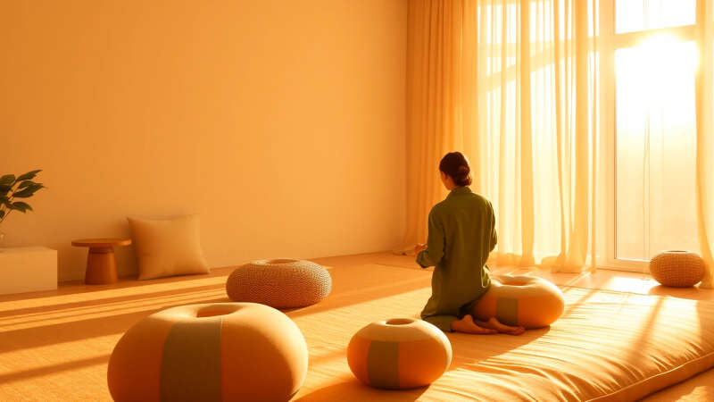 Luz y calma en espacio minimalista