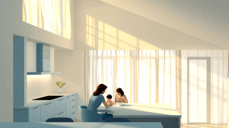 Armonía serena y confortable en un espacio