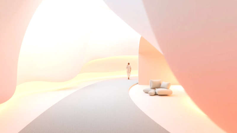 Serena calma y equilibrio visual predominan