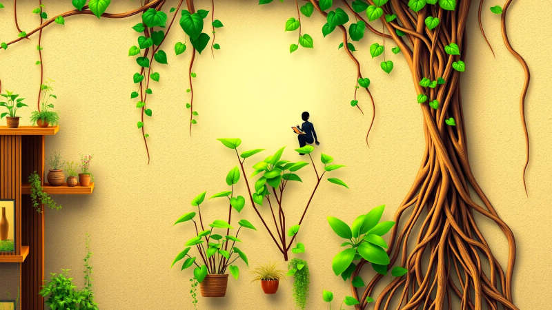 Naturaleza y arquitectura en armonía serena