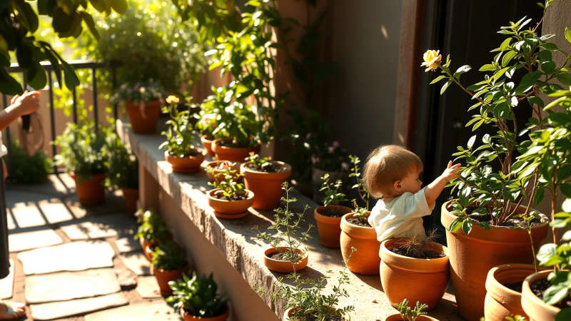 Un jardín sereno