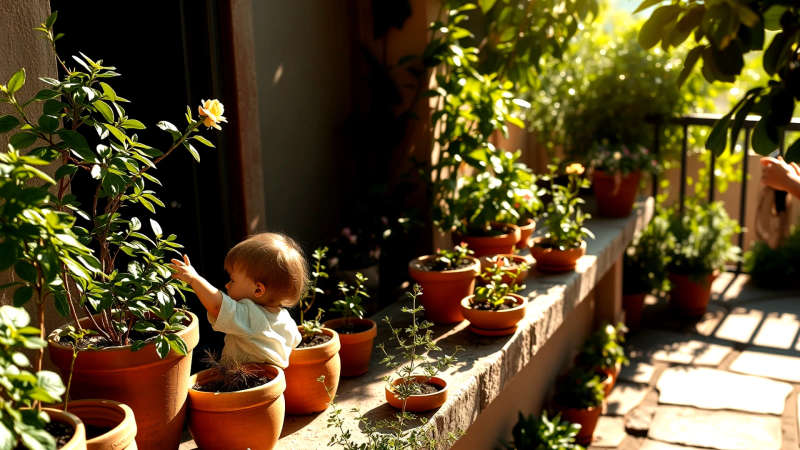 Un jardín sereno