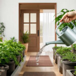 Un jardín interior sereno