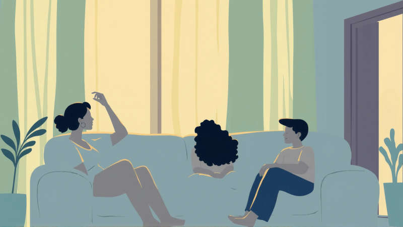 Armonía serena y familiar en calma