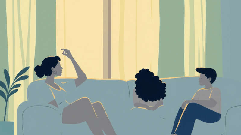 Armonía serena y familiar en calma