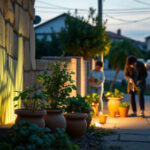 Paz y cuidado en un jardín hogareño