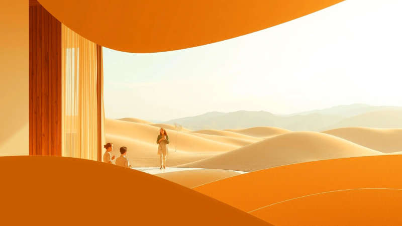 Serenidad cálida y armonía natural