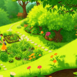 Jardín vibrante