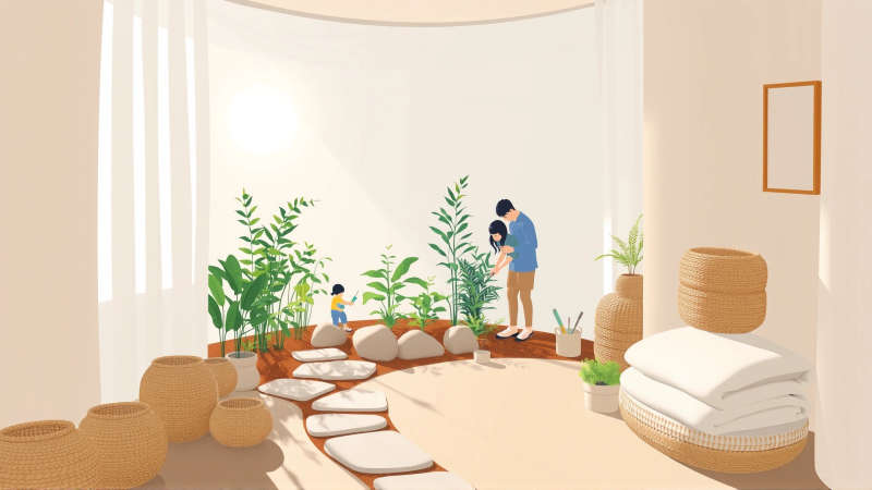 Paz y armonía en un hogar sereno