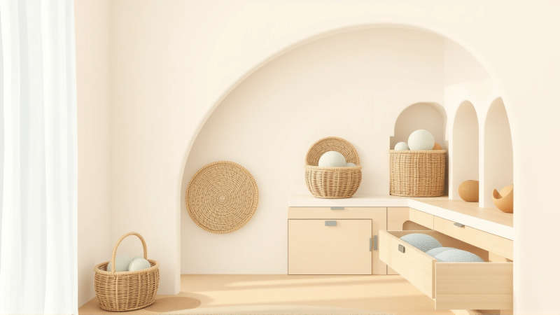 Serenidad y orden en un espacio armonioso