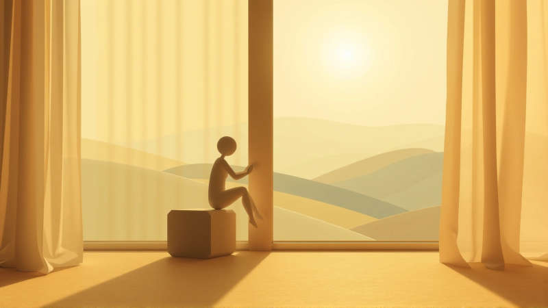 Armonía serena en una composición visual equilibrada