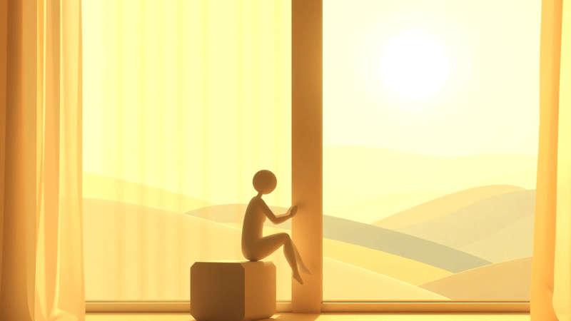 Armonía serena en una composición visual equilibrada