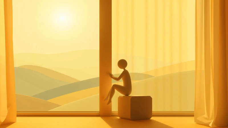 Armonía serena en una composición visual equilibrada